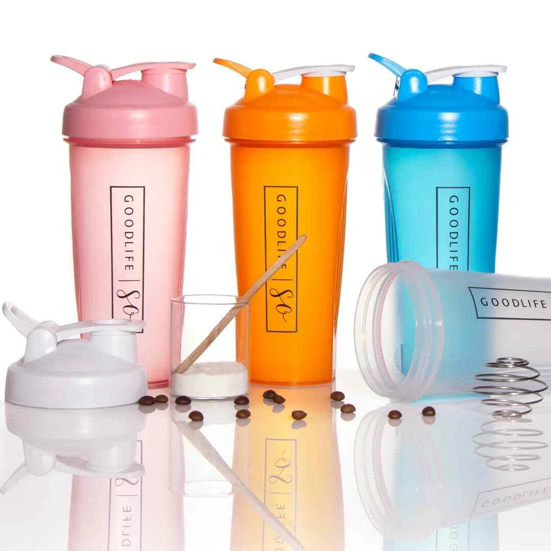 Classic 20 oz Shaker Mixer Bottle with Loop Top for Protein Shaker