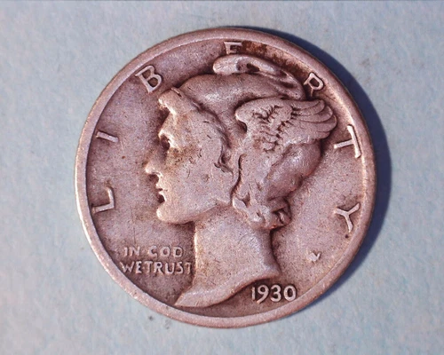 1930 Mercury Head Silver Dime  FINE ~ **112-5