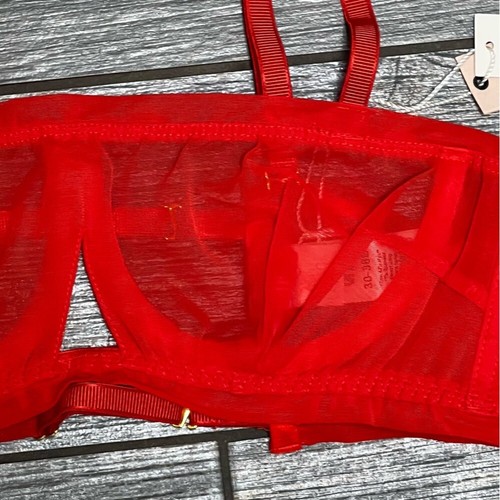 NWT We are HAH by Free People Wired Bra 30-38A 30A 32A 34A 36A 38A Blood Orange - Picture 5 of 14