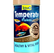 250ML TETRA TEMPERATE FLAKES x1, x2, x6 : Complete 18-23C Subtropical Fish Food