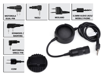 Fone Z-tac Sordin E Ptt Tático Redução Baofeng Ptt Duplo | Frete Grátis - Foto 11