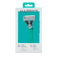 Harry's 5-Blade Men's Razor with 2 Cartridges - Forest Green