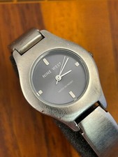 Nine West Women's Watch Silver Tone Gray Dial 26mm New Battery