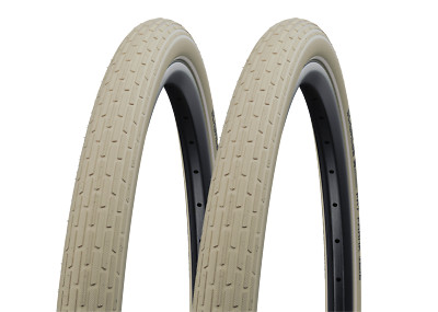 2x Schwalbe Fat Frank 60-559 creme Drahtreifen K-Guard 26x2.35 Fahrradreifen