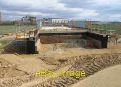 Photo 6x4 Top of the new bridge Trumpington It was very windy up here but c2008