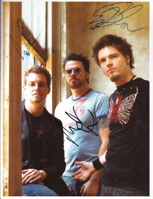 CROSSFADE band REAL SIGNED early 8.5x11'' photo COA Autographed Ed Sloan