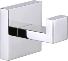 Angle Simple Bath Towel Hook, Solid Metal Bathroom Shower Square Hook Hand Towel
