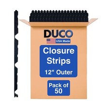 Duco 12 Inch Outside Profile (50 Pack) R Panel Foam Closure Strips for Metal ...