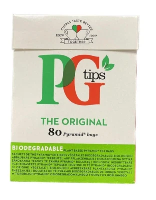 Schwarztee PG Tips 232g - 80 Teebeutel Schwarzer Tee kleiner Karton - Bild 1 von 4