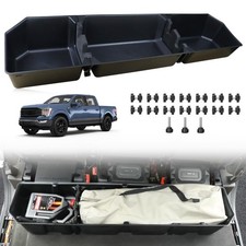 Under Seat Storage organizer Box Compatible with 2015-2024 Ford F150 SuperCre...
