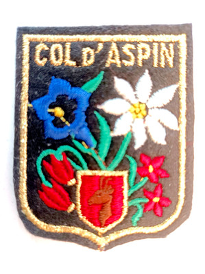 Aufnäher COL D'ASPIN aus besticktem Filz - Hautes-Pyrénées Frankreich