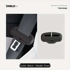 Car Seat Belt Buckle Clip Cover Protector Silicone Anti-scratch Dark Gray New