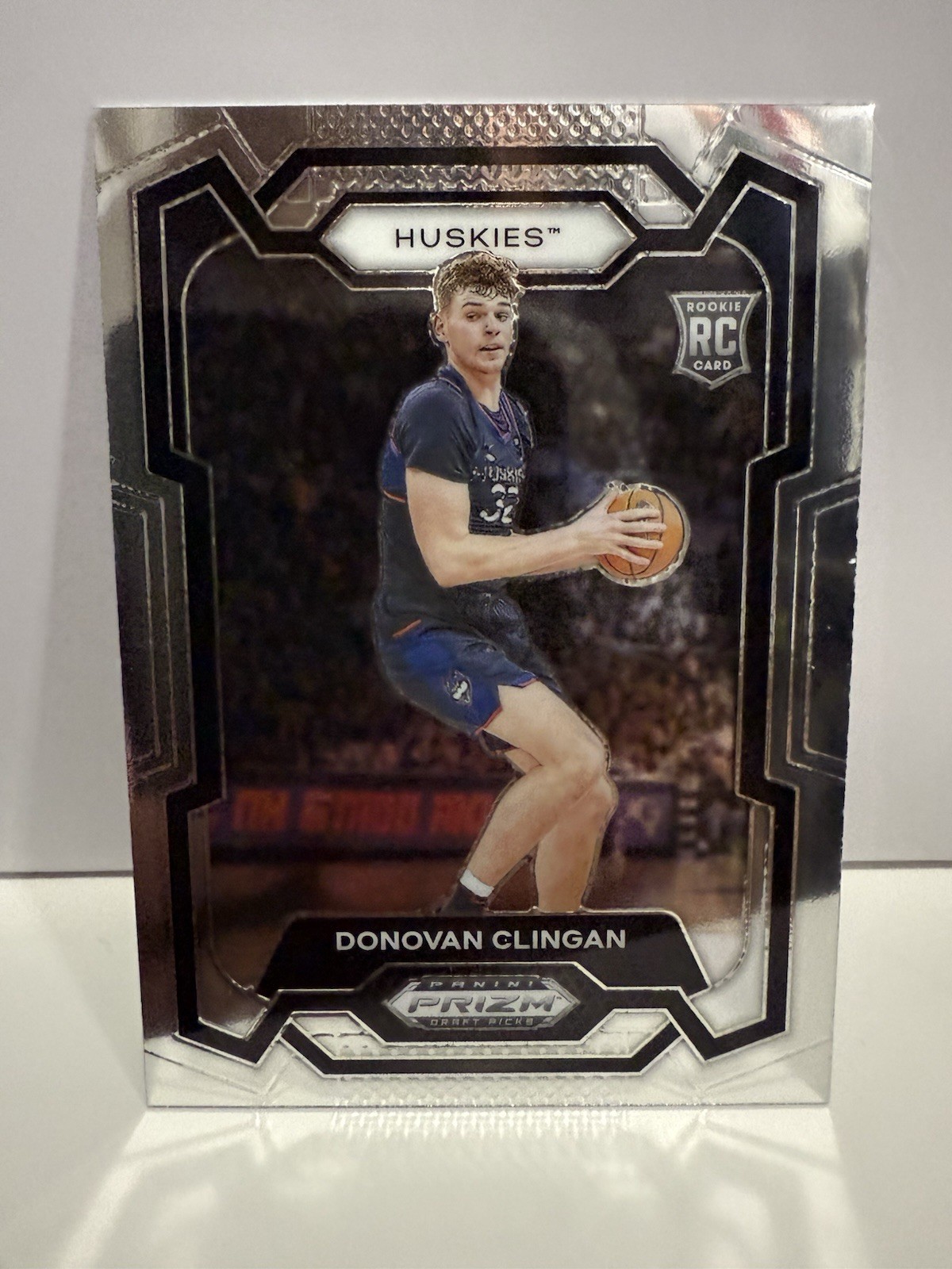 2024 Panini Prizm Draft Picks Donovan Clingan Rookie #95 UConn Huskies RC (U)