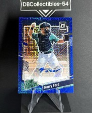 2023 Donruss Optic Harry Ford Blue MOJO Rated Prospect Auto 14/20 Seattle