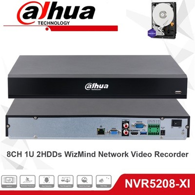 Dahua NVR5208-XI 8CH 32MP NVR IP Sicherheit Video Recorder H.265+ WizMind NVR