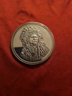 Running Antelope Chief Native Indian 5oz Silver Round