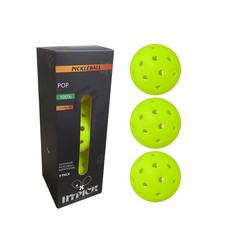 3-Pack Premium Pickleball Balls Crack-Resistant 40 Holes Outdoor Indoor...
