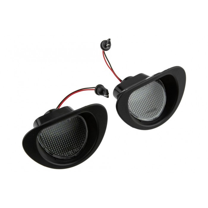 Feu LED plaque Peugeot 107 blanc pur 6000K haute luminosité anti-erreur