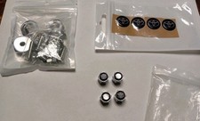 Toyota Valve Stem Caps License Plate Bilt Covers Set