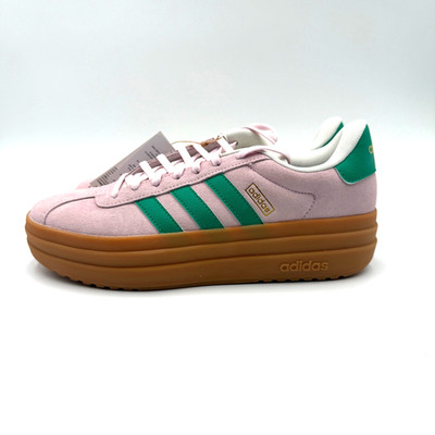 Adidas Women's Size 6 VL Court Bold Clear Pink Green Platform Sneaker NEW JP6916