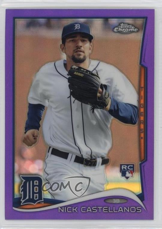 2014 Topps Chrome Retail Purple Refractor Nick Castellanos #4 14ma