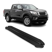 Trittbretter FüR Nissan Navara D23 2015-2023 Double Cab Alu Schwarz Silber 2X