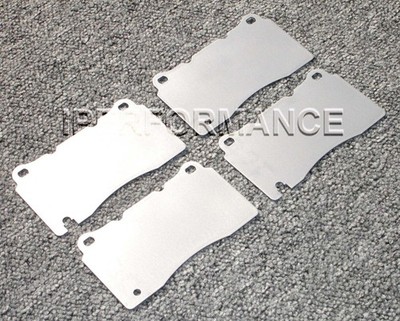 Titanium Brake Heat Shield Set Notched for Cadillac CTS-V 2004-2008; Front