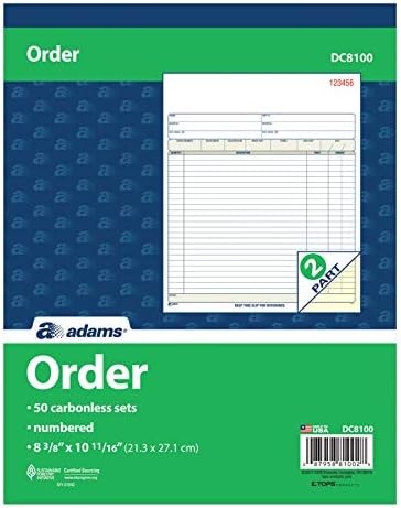 Carbonless Order Book For Business Use