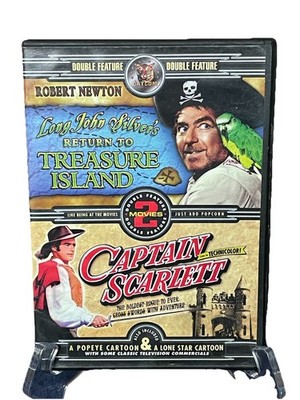 Long John Silver's Return to Treasure Island Captain Scarlett DVD, Free Shipping