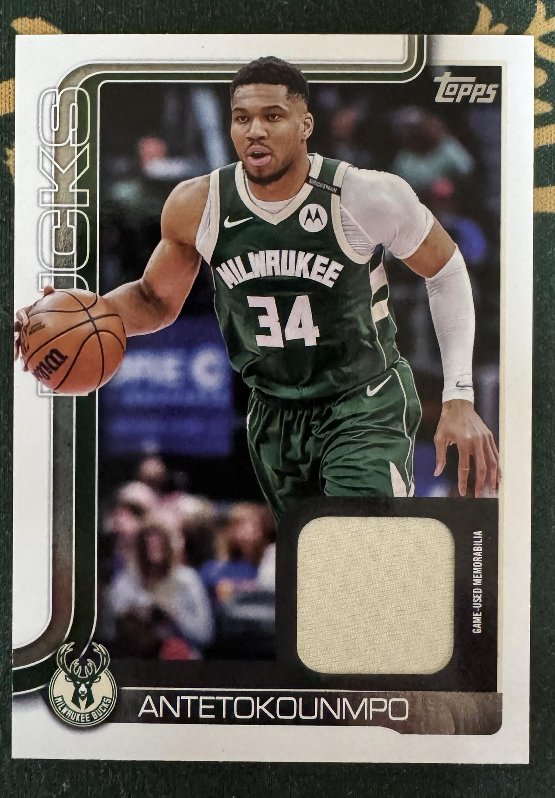 2025-26 Topps Flagship NBA Giannis Antetokounmpo Real One Relics Patch