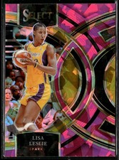 Lisa Leslie 2024 Panini Select WNBA #141 Prizms Pink Ice Los Angeles Sparks