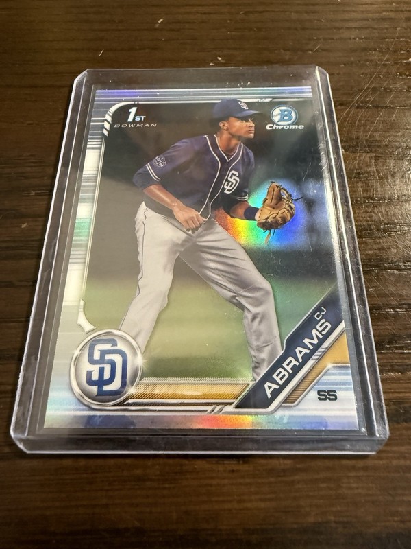 2019 Bowman Draft CJ Abrams BDC-85 1st Bowman Refractor Nationals