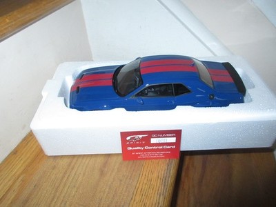 1/18 GT Spirit Dodge Challenger Super Stock Blue Red Stripe GT 362