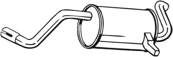 Silenziatore terminale 200-523 BOSAL per RENAULT MODUS / GRAND MODUS