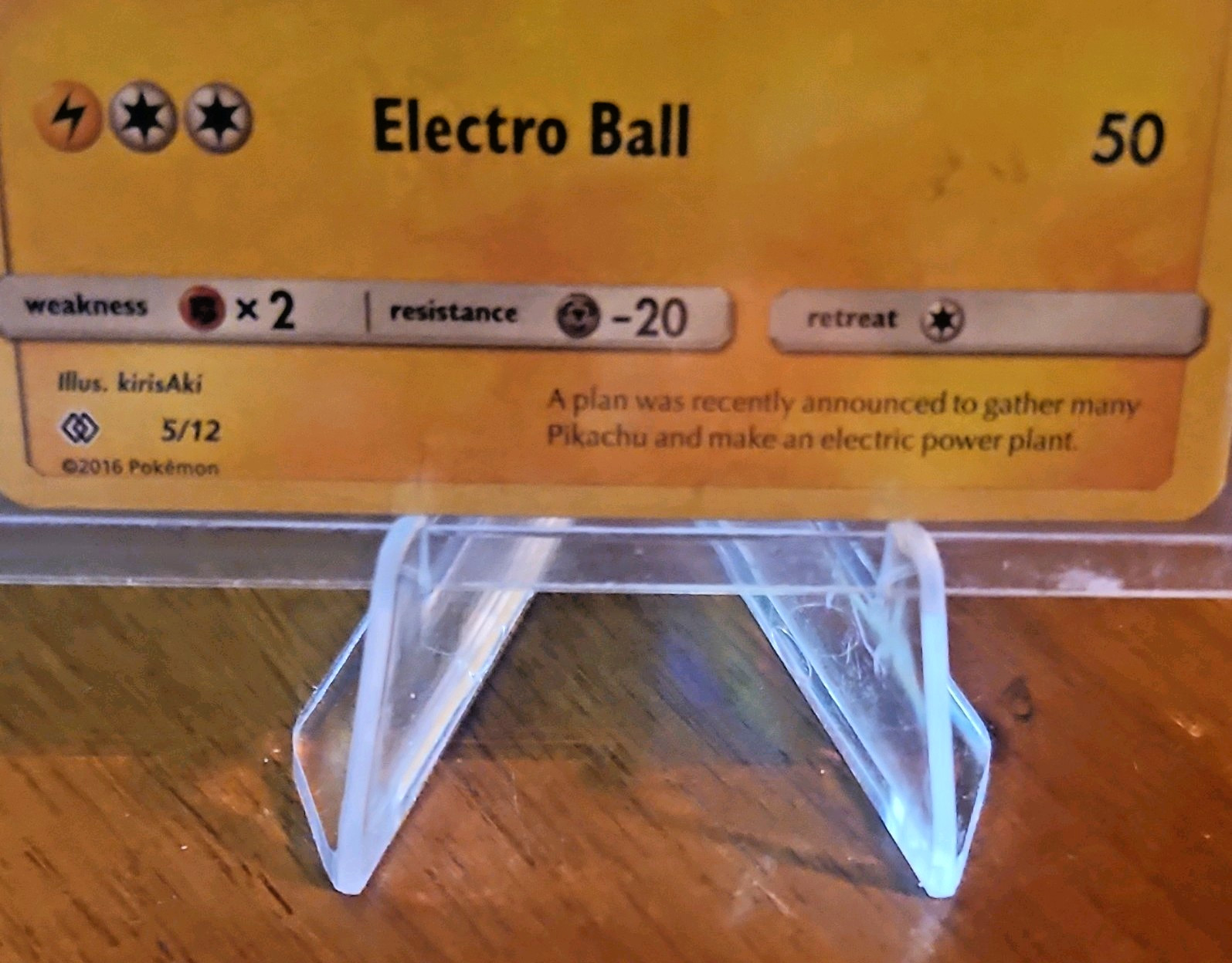 Pikachu 5/12 McDonald's 2016 Promo Holo Pokemon TCG Card English