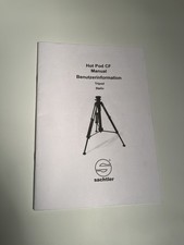 Trípode Sachtler Hot Pod CF Manual Folleto Alemán Inglés Instrucciones Imprimir Copia