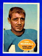 1960 TOPPS #41 EARL MORRALL DETROIT LIONS CARD -- EX