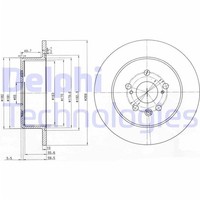 2X Delphi Bremsscheiben Hinten 269Mm Voll Passend FÜR Toyota Celica | BG3583