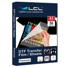 DTF Transfer Film A3 11.7" x 16.5" 50 Sheets for DTF Inkjet Printer,PET Hea...