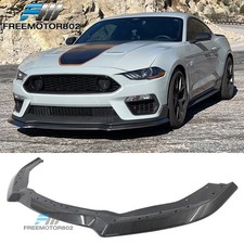 Fits 21-23 Mustang Mach 1 Handling Package Front Lip Spoiler Carbon Fiber Print Fits 21-23 Mustang Mach 1 Handling Package Front Lip Spoiler Carbon Fiber Print
