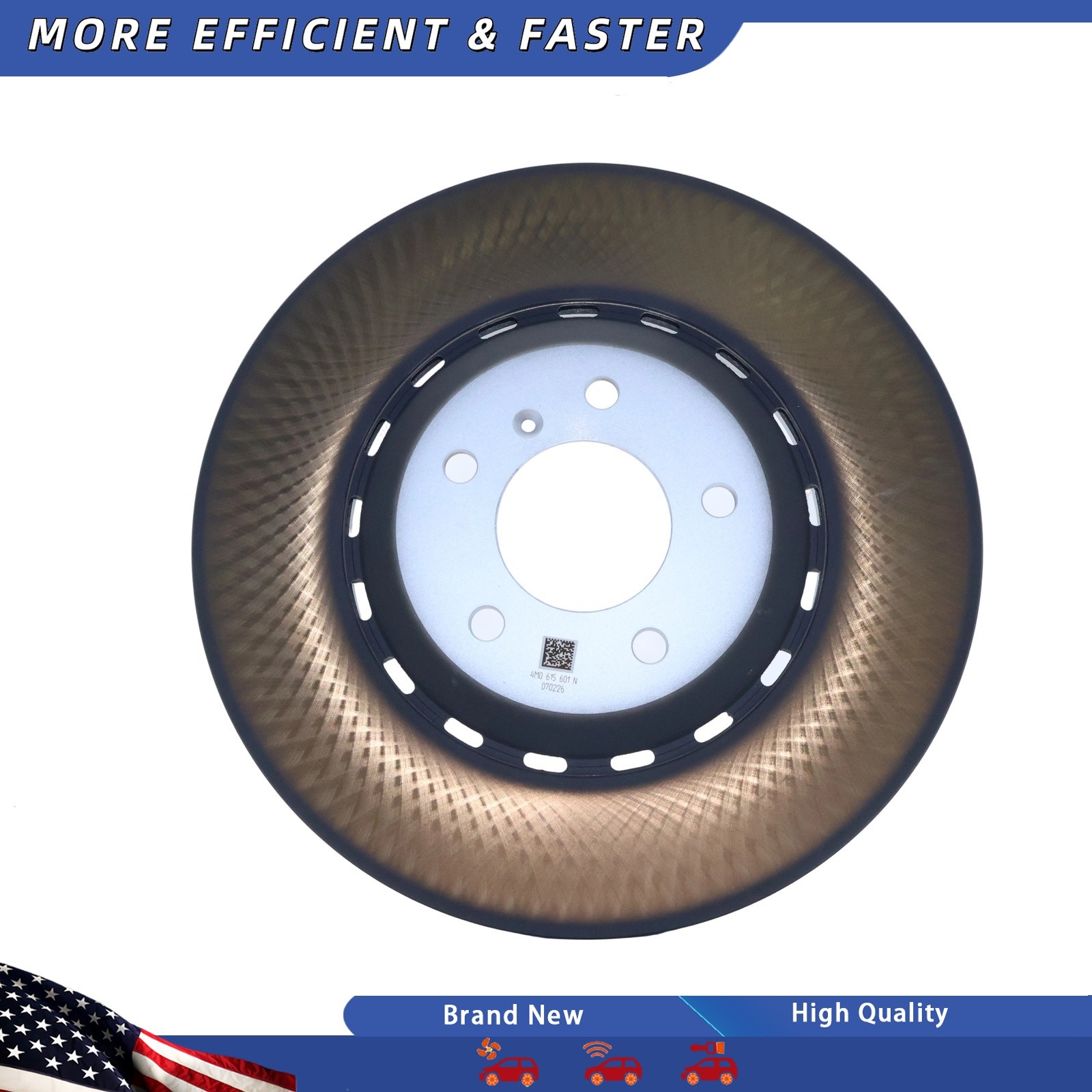 Bentley Bentayga Speed 2016-2025 Rear Left, right Brake discs Pair