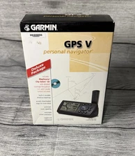 Vintage Garmin GPS V Personal Navigator Deluxe Package, TESTED, WORKS 