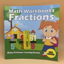Math Workbook Grade 3 Fractions Kids Learning Practice Book