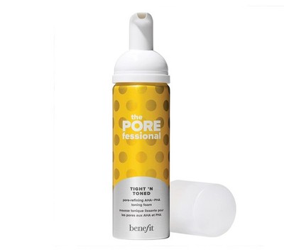 Benefit The POREfessional Tight n Toned AHA + PHA Toner Foam 4.5 fl. oz NEW