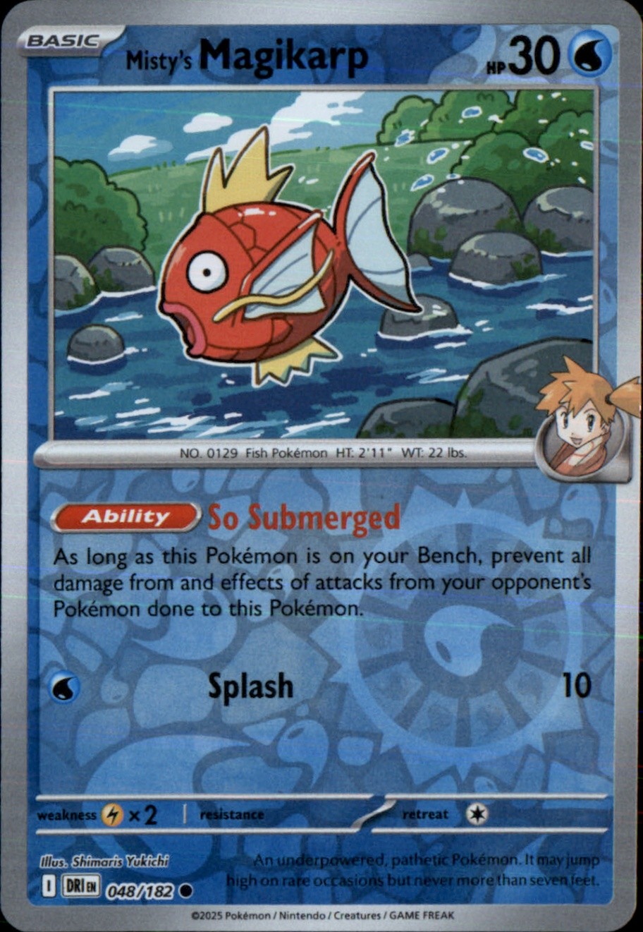 Misty's Magikarp Reverse Holo Common SV10: Destined Rivals 048/182 NM