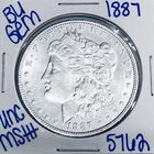 1887 BU UNCIRCULATED MORGAN SILVER DOLLAR AUTHENTIC U.S. MINT FREE SHIPPING 5762