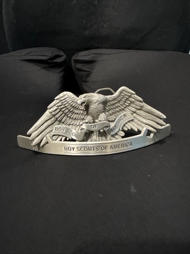 2000 Solid Fine Pewter Eagle Scout Belt Buckle Boy Scouts BSA