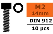 GForce - 2x14mm 10pcs steel socket head screws