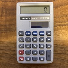 Vintage Casio HS-8L High Power Solar Cell Electronic Calculator - Works 