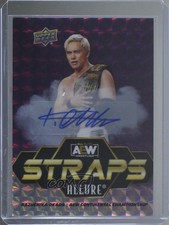 2024 Upper Deck Allure AEW Straps Purple Diamond 4/10 Kazuchika Okada Auto tr0